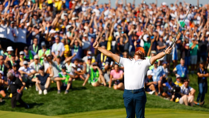 Tommy Fleetwood gewann sein Match an der Seite von Rory McIlroy. (Foto: Getty)