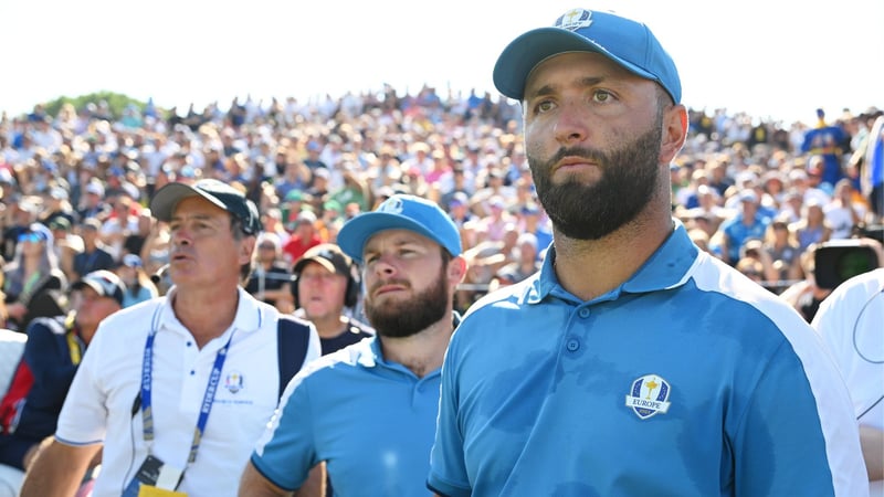 Tyrrell Hatton und Jon Rahm bei Ryder Cup 2023. (Foto: Getty)