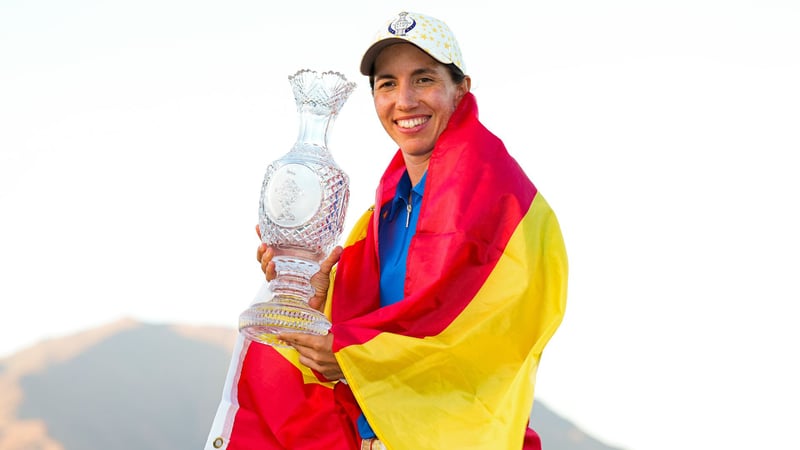 Carlota Ciganda gewinnt den Solheim Cup mit Team Europa in ihrem Heimatland Spanien. (Foto: Getty)