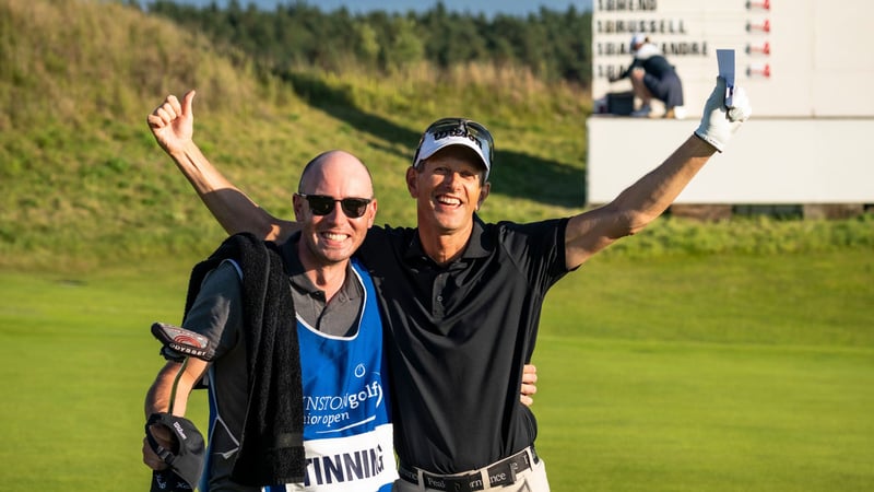 Strahlend in Führung: Steen Tinning. (Foto: Stefan von Stengel)