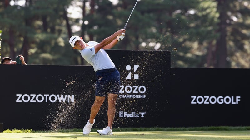 Collin Morikawa geht bei der ZOZO Championship mit Adam Scott an den Start (Foto: Getty)