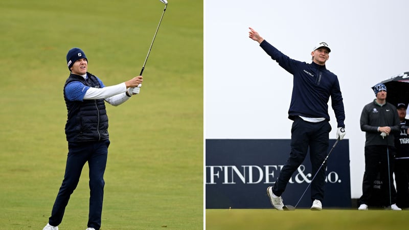 Yannik Paul und Nick Bachem an Tag 1 der Alfred Dunhill Links Championship in Schottland. (Foto: Getty(