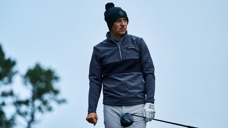 Jordan Spieth präsentiert die Under Armour Winter-Kollektion 2023. (Foto: Under Armour)