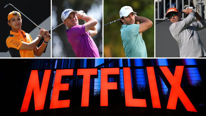 Golf trifft Formel 1 beim Netflix Cup. (Foto: Getty)