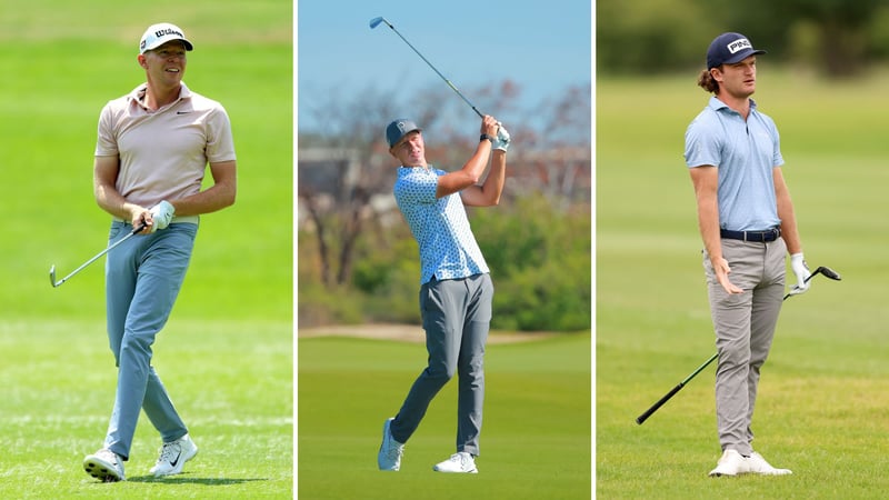 Drei der fünf deutschen Spieler in dieser Woche in Südafrika: Alexander Knappe, Matti Schmid und Freddy Schott. (Foto: Getty)