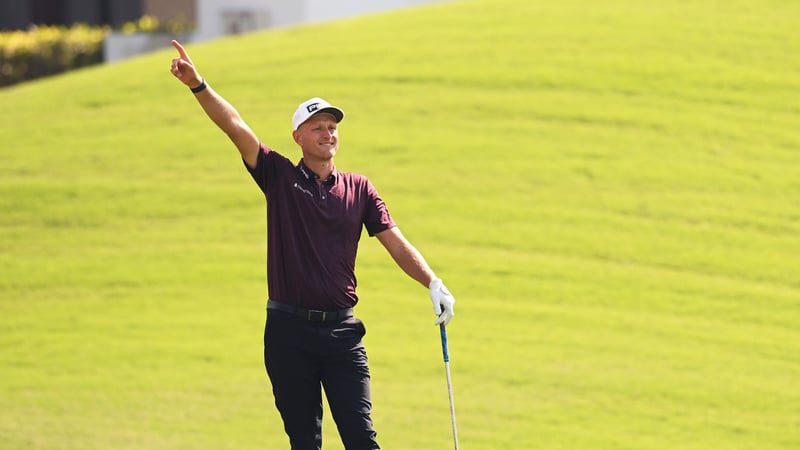 Adrian Meronk gewinnt den Seve Ballesteros Award und wird zum besten Spieler des Jahres 2023 auf der DP World Tour gekrönt. (Foto: Getty)