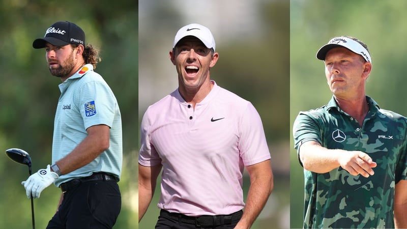 Cameron Young, Rory McIlroy und Marcel Siem erlebten am Moving Day der DP World Tour unterschiedliche Emotionen. (Fotos: Getty)