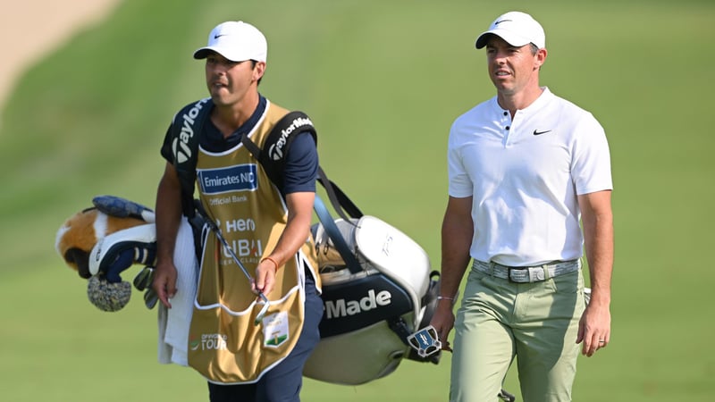 Beim Sieg auf der DP World Tour setzte Rory McIlroy wie gewohnt auf ein Bag aus TaylorMade. (Foto: Getty)