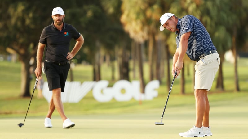 Dustin Johnson und Bryson DeChambeau kämpften bereits bei der LIV Golf Miami Team Championship um den Titel. (Foto: Getty)