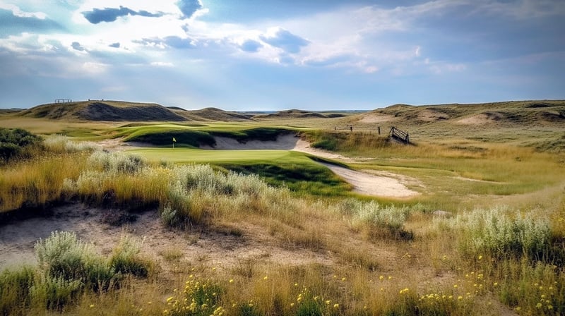 Animation des geplanten Platzes Rodeo Dunes in Colorado. (Foto: Dream Golf Resorts)