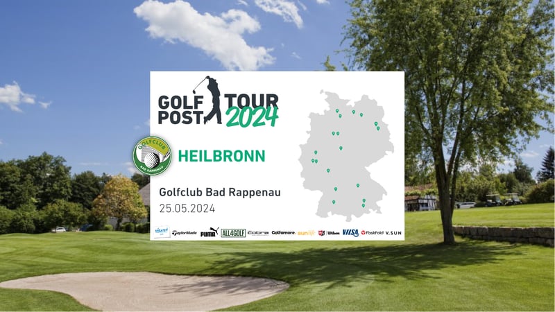 Die Golf Post Tour 2024 hält am 25. Mai zum ersten Mal im Golfclub Bad Rappenau. (Quelle: Golf Post)
