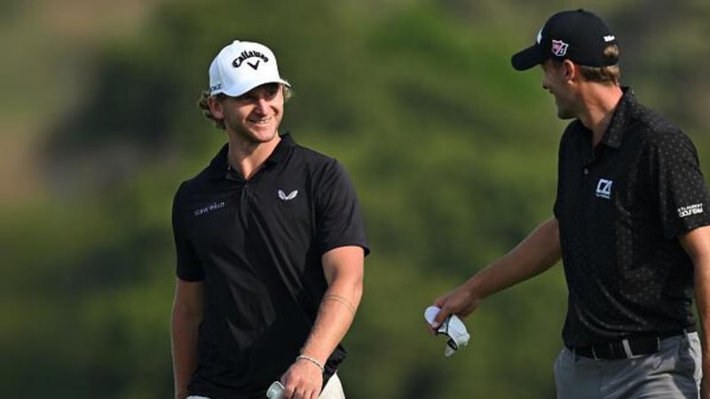 Nick Bachem auf dem 18. Loch des Eröffnungstages der DP World Tour in St. Francis Bay. (Foto: Getty)