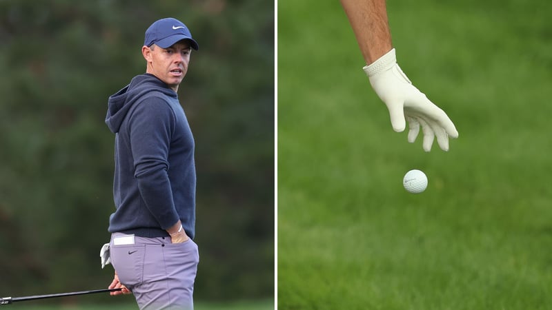 Unwissenheit über die Änderung der Golfregeln beim Drop kosteten Rory McIlroy beim AT&T Pebble Beach Pro-Am 2024 zwei Schläge. (Foto: Getty)