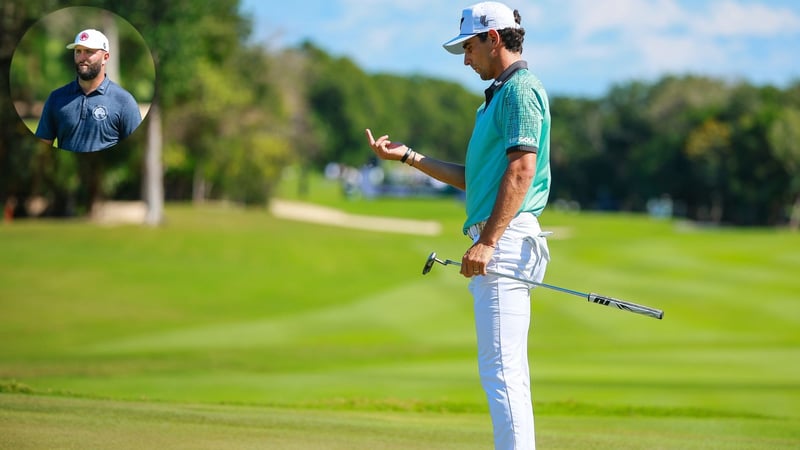 Joaquin Niemann musste beim Auftakt der LIV Golf League wohl selbst nachzählen, ob sein sein Ergebnis tatsächlich stimmt. (Quelle: Getty)