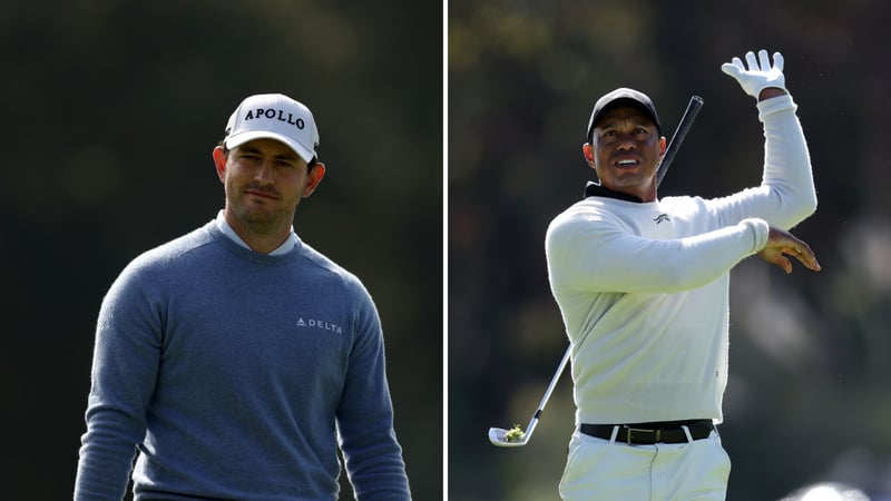 Patrick Cantlay und Tiger Woods beim Genesis Invitational 2024. (Foto: Getty)