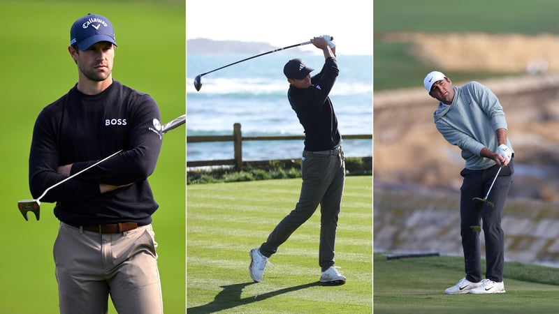 Thomas Detry, Ludvig Aberg und Scottie Scheffler führen nach dem zweiten Tag auf der PGA Tour in Pebble Beach. (Quelle: Getty)