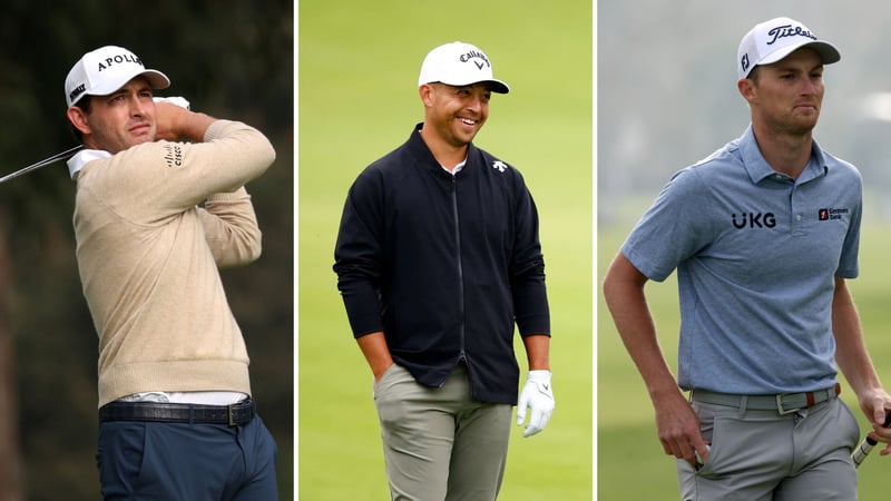 Patrick Cantlay sowie seine Verfolger Schauffele und Zalatoris stehen vor einem spannenden Finale auf der PGA Tour. (Foto: Getty)