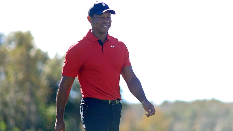 Tiger Woods wird beim Genesis Invitational zum ersten Mal seit dem US Masters 2023 wieder auf der PGA Tour abschlagen. (Quelle: Getty)