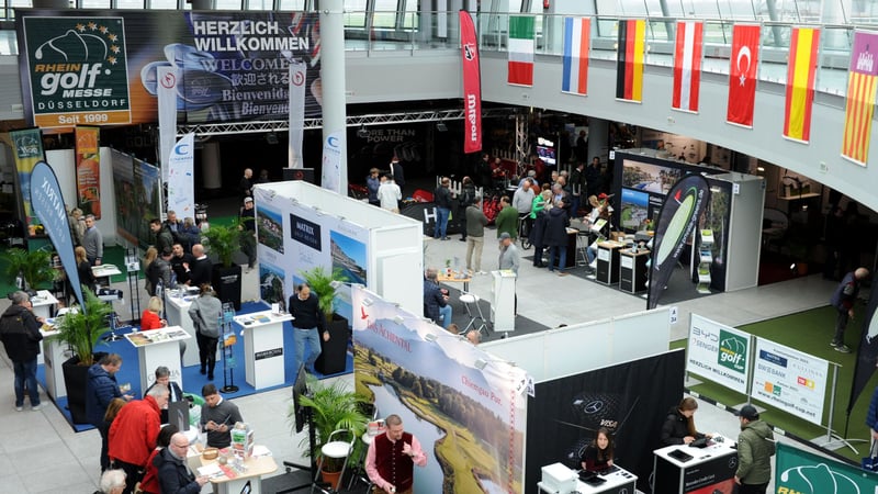 Die Rheingolf Messe 2024 findet vom 1. bis 3. März am Flughafen Düsseldorf statt. (Foto: Rheingolf)