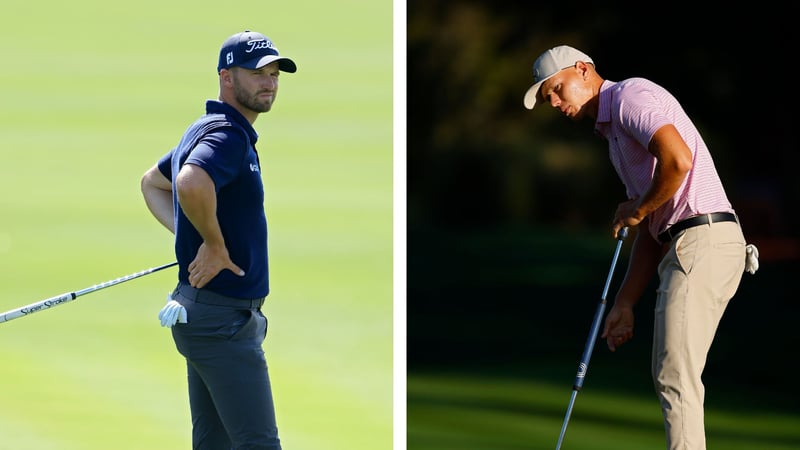 Während sich Matti Schmid in die Spitzengruppe spielt, dominiert Wyndham Clark in Florida. (Fotos: Getty)