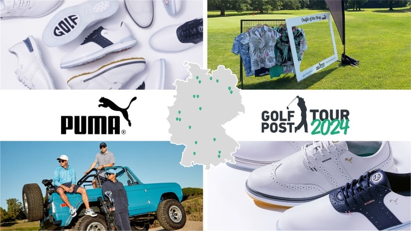 Golf Post Tour 2024: Von Kopf bis Fuß top bekleidet mit Puma als Sponsor
