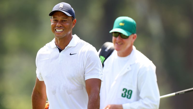 Tiger Woods im Teilnehmerfeld des US Masters 2024. (Foto: Getty)