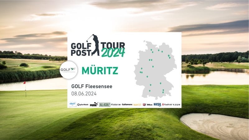 Die Golf Post Tour 2024 hält am 08. Juni zum ersten Mal bei GOLF Fleesensee. (Quelle: Golf Post)