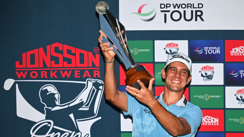 Nach mehr als 10 Jahren darf Matteo Manassero auf der DP World Tour wieder eine Trophäe sein Eigen nennen. (Foto: Getty)