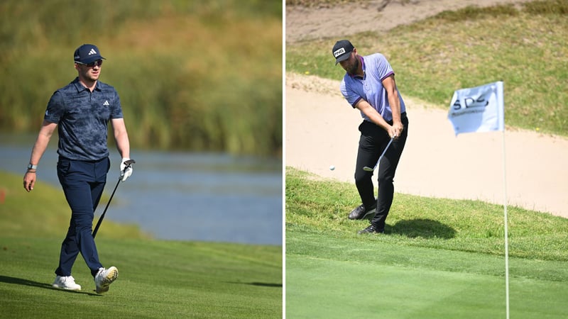 Der Schotte Connor Syme und der Engländer Dan Brown bilden das Führungsduo nach Runde 3 auf der DP World Tour. (Foto: Getty)