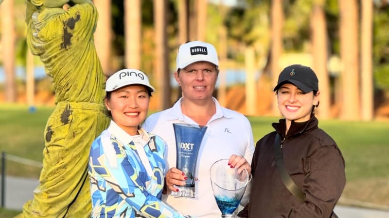 Transgender-Golferin Hailey Davidson wurde nach ihrem Gewinn der NXXT Women’s Classic vom Spielbetrieb ausgeschlossen. (Quelle: Instagram)