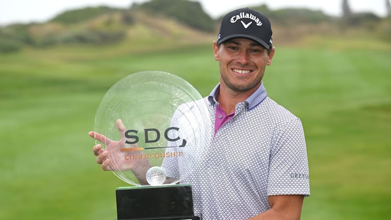 Der Amerikaner Jordan Gumberg gewinnt seinen ersten DP World Tour Titel auf den SDC Championships. (Foto: Getty)