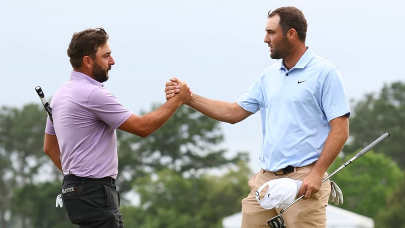 Scottie Scheffler und Stephan Jäger leisteten sich einen knappen Kampf auf der PGA Tour. (Foto: Getty)