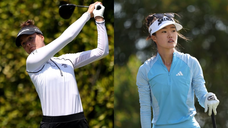 Esther Henseleit und Grace Kim auf der LPGA Tour in Los Angeles. (Foto: Getty)