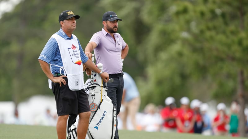 Stephan Jäger mit seinem Caddie Henry Diana. (Foto: Getty)