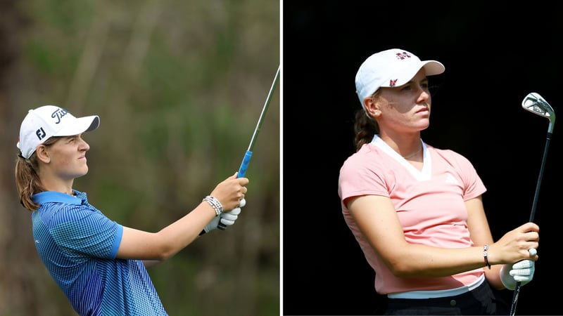 Enttäuschung für die deutschen Teilnehmerinnen Helen Briem und Chiara Holder bei den Augusta National Women’s Amateur. Fotos: Getty)