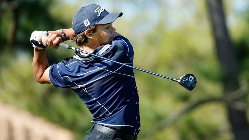 Charlie Woods nahm an einem Qualifyer für die US Open teil. (Foto: Getty)