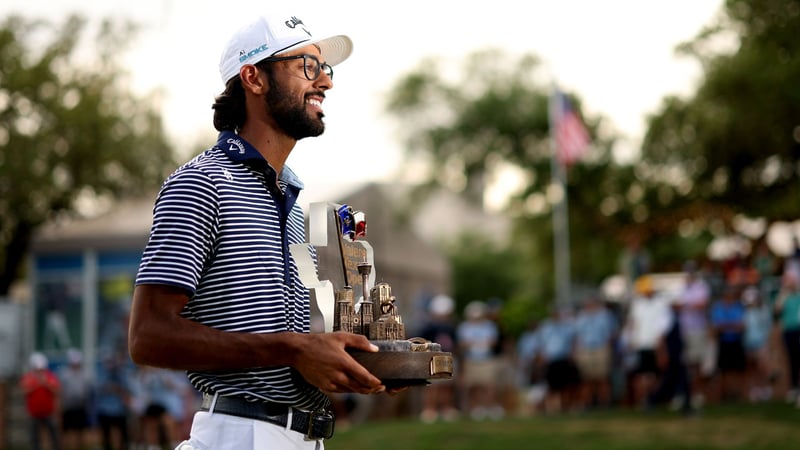 Strahlender Sieger: Akshay Bhatia nach einem spannenden Finale. (Foto: Getty)