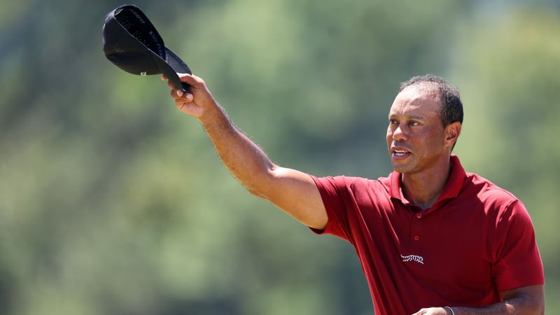 Tiger Woods verliert auf der Finalrunde beim US Masters 2024 erneut Schläge, ist aber dennoch zufrieden. (Foto: Getty)