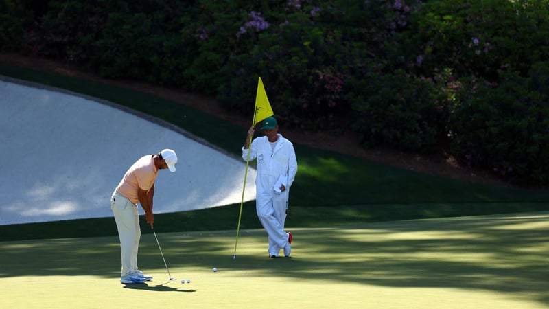 Die Grüns des Augusta National haben es in sich. Beim US Masters wird besonders wichtig wo man seinen Ball auf dem Grün platziert. (Quelle: Getty)