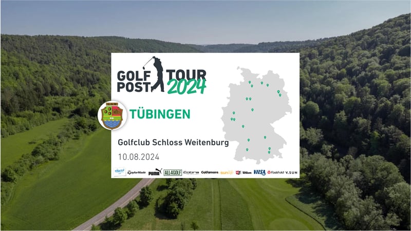Der GC Schloss Weitenburg wird in diesem Jahr von der Golf Post Tour 2024 besucht.