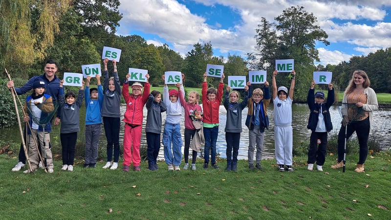 Versetzung völlig verdient: Das erste Grüne Klassenzimmer des DGV im hessischen Golf-Club Neuhof. (Foto: Deutscher Golf Verband)