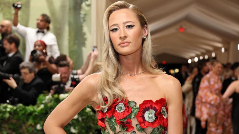 Nelly Korda bei der Met Gala 2024 in einem Kleid von Oscar de la Renta. (Foto: Getty)