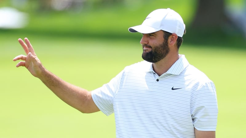 Scottie Schefflers Eagle-Hole-out bei der PGA Championship 2024 im Video. (Foto: Getty)