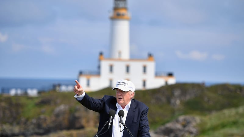 Trump macht Druck: Die British Open sollen 2028 nach Turnberry zurück. (Foto: Getty)