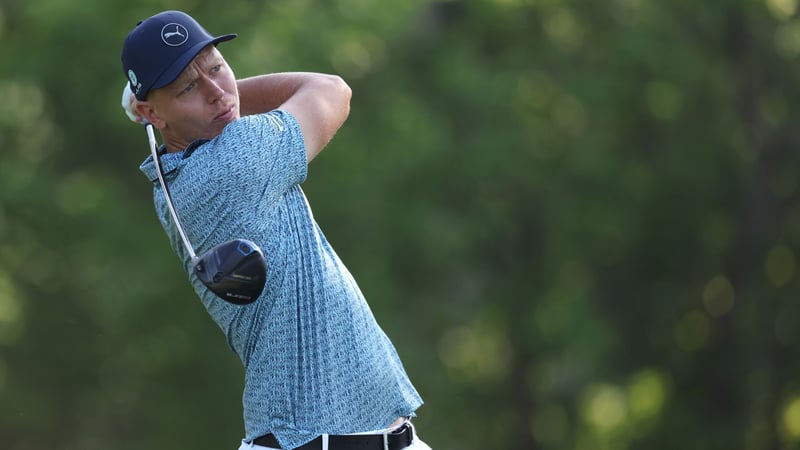 Matti Schmid während der ersten Runde derCharles Schwab Challenge auf der PGA Tour. (Foto: Getty)