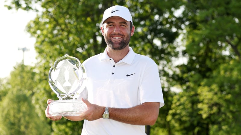 Scottie Scheffler gelingt die erfolgreiche Titelverteidigung auf der PGA Tour – wie zuvor nur Tiger Woods. (Foto: Getty)