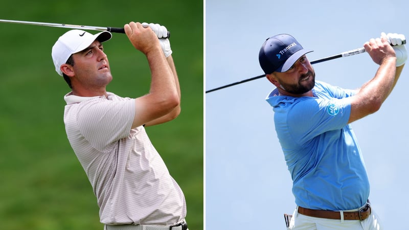 Scottie Scheffler und Stephan Jäger auf der PGA Tour. (Foto: Getty)