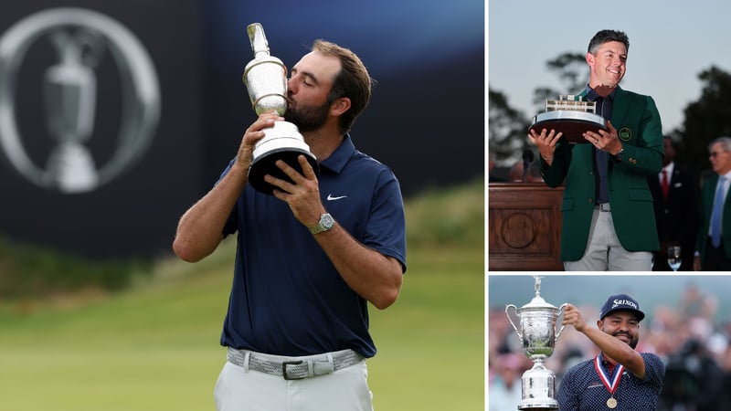 Scottie Scheffler sichert sich bei jedem Major 2025 nicht nur Titel, sondern auch das meiste Preisgeld. (Fotos: Getty)