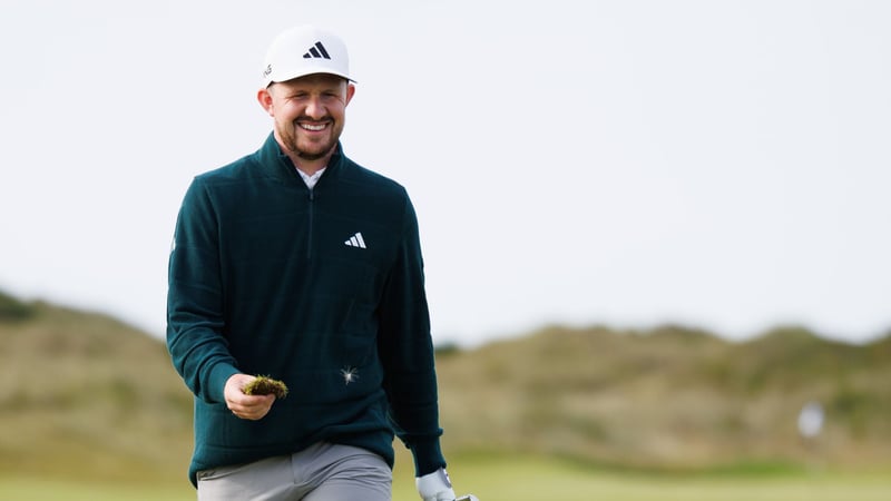 Bei der DP World Tour spielte Connor Syme bei der Nexo Championship einen Putt, der vom Grün bis weit ins Fairway rollte. (Foto: Getty)