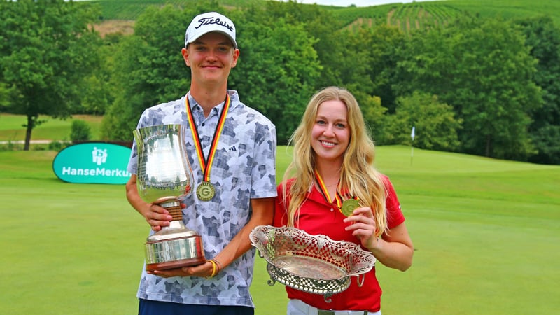 Christin Eisenbeiß und Nils-Levi Bock sind die neuen Deutschen Meister. (Foto: DGV/stebl)